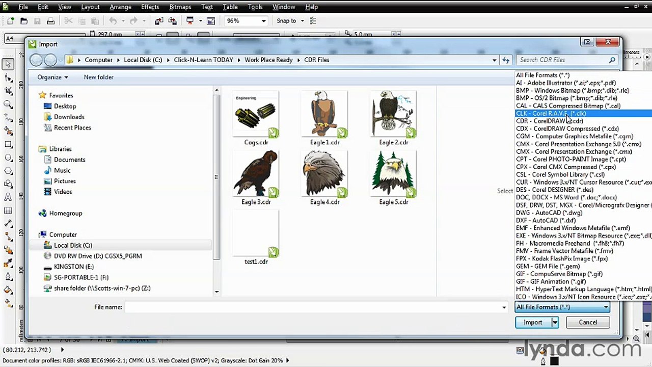 [Corel Draw 6 Essential Training] 03.01. Importing files