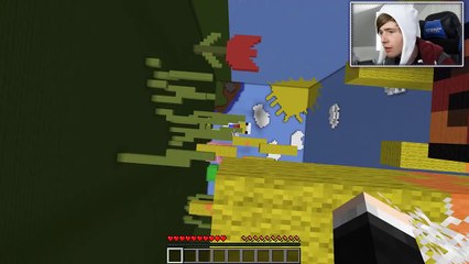 Minecraft   A CREEPER S BUTT!   Tall Dropper Custom Map #2