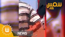 فيديو حصري لسقوط مروحية تابعة للجيش بمنطقة طينة بصفاقس