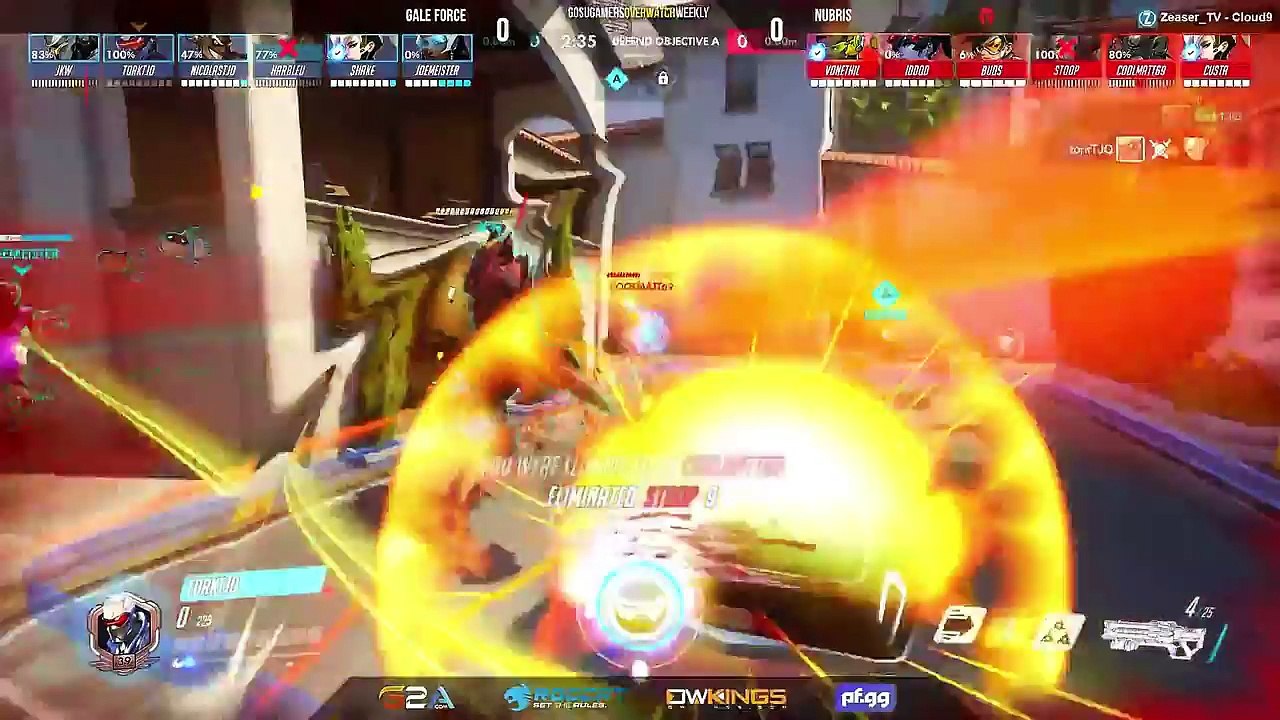 Nubris vs Gale force Game 1- Gosugamers overwatch weekly NA # 14 - Lower Finals - Overwatch esports