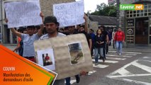 Manifestation des demandeurs d'asile à Couvin