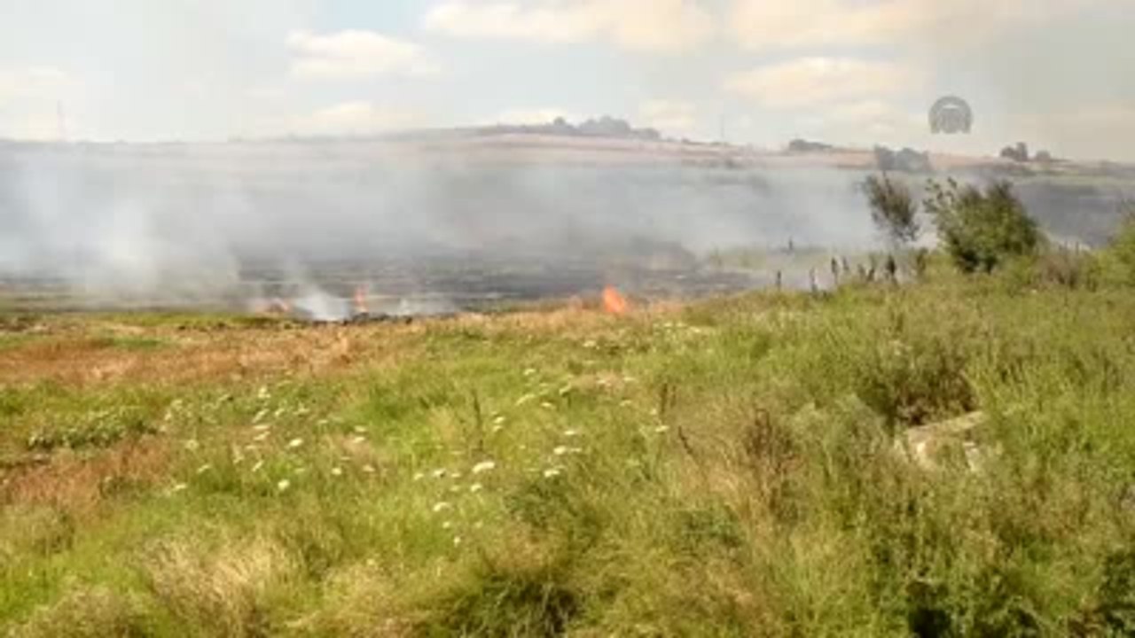 Malkara İlçesinde 300 Dönüm Anız Yandı