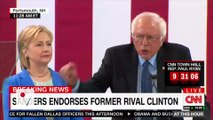 Sanders Endorses Hillary Clinton for President, Trump Responds