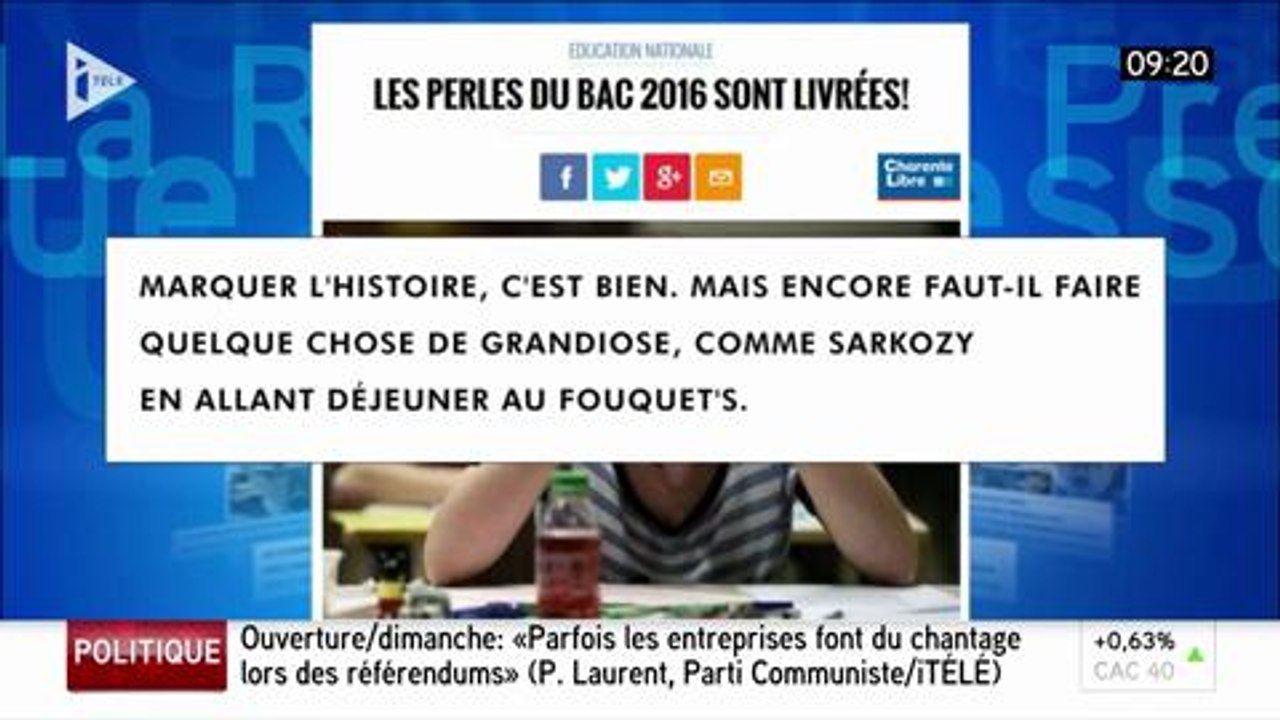 "La matinale info", iTélé : les perles du bac 2016
