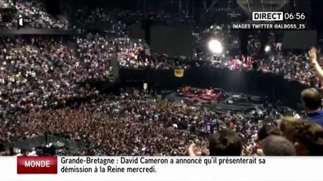 La matinale info , iTélé : clapping au concert de Bruce Springsteen à Bercy