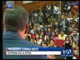 Rafael Correa cumple agenda en Guayaqui