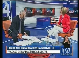 Exgerente de Enfarma revela los motivos de fracaso de farmacéutica estatal