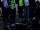 Accidente de transito entre un camión y una moto dejo dos  personas heridas en Santa Elena