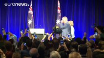 El primer ministro australiano anuncia la victoria de su partido en las eleciones generales