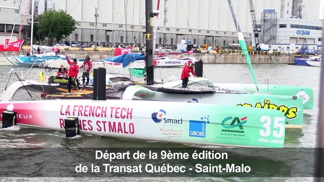 Départ de la 9e édition de la Transat Québec - Saint-Malo