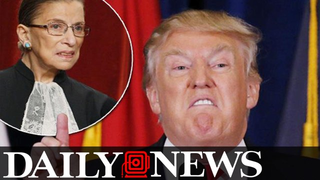 Donald Trump Attacks Supreme Court Justice Ruth Bader Ginsburg