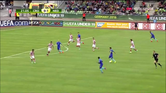 Хорватия (U-19) - Нидерланды (U-19) 1-3 (12 июня 2016 г, Чемпионат Европы)