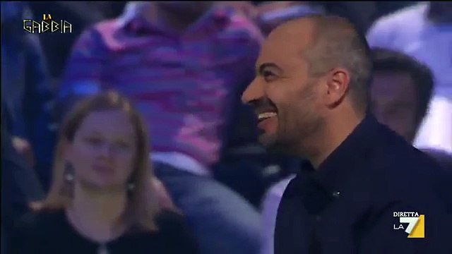 La Gabbia - Sgarbi, offese per tutti Alfano e Grillo merda,