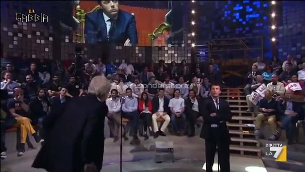La Gabbia. Sgarbi SHOW Politici coglioni! Euro fatto da test