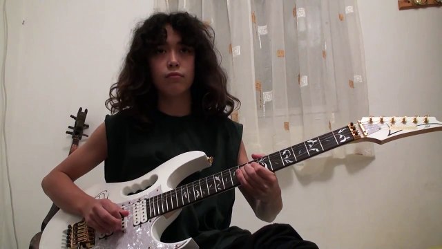 Pink Floyd - Comfortably Numb Solo GUITAR Cover 12 Years old