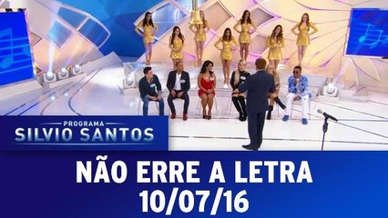 Não Erre a Letra - 10.07.16