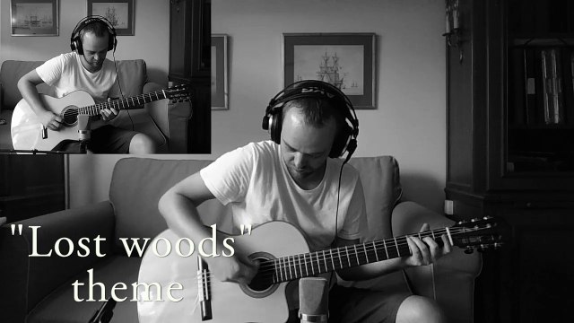 Zelda Ocarina of time lost woods/Saria's song guitar cover