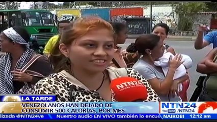 Venezolanos han perdido de 3 a 5 kilos de peso debido a la fuerte escasez de alimentos