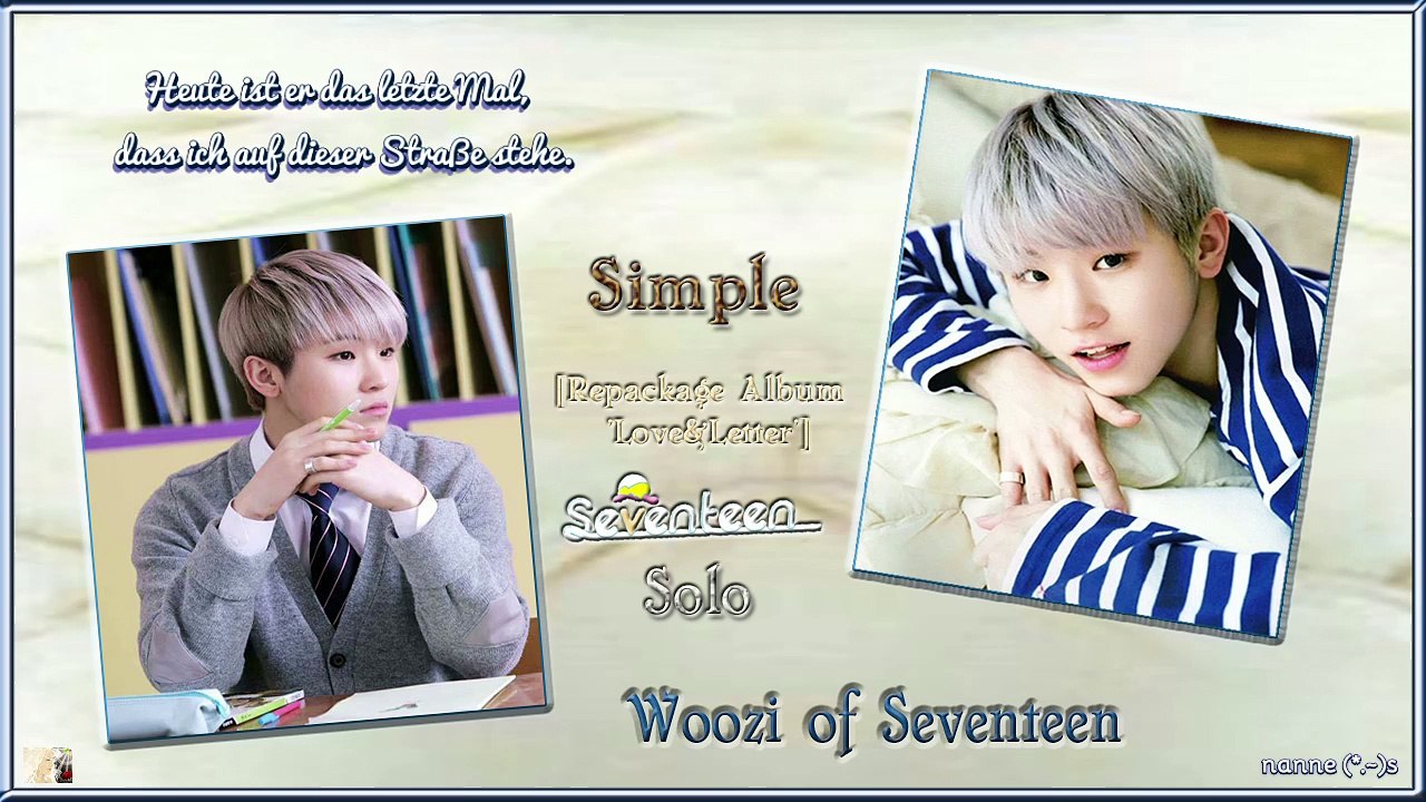 Woozi of Seventeen - Simple k-pop [german Sub]