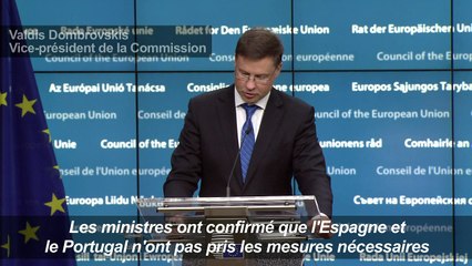 Dérapage budgétaire: Lisbonne et Madrid menacés de sanctions