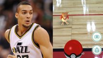 Rudy Gobert Plays Pokémon Go During Summer League Game