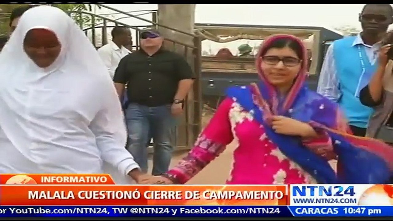 Malala critica cierre de mayor campamento de refugiados en Kenia porque quita la “posibilidad” de educación a las niñas