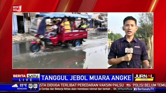 Tanggul Jebol di Muara Angke Belum Diperbaiki