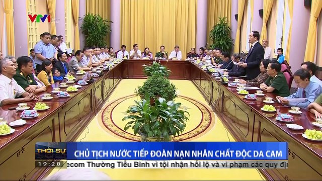 Chủ tịch nước Trần Đại Quang tiếp đoàn nạn nhân chất độc da cam