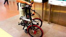 Nice Folding Bicycle in Public Transport