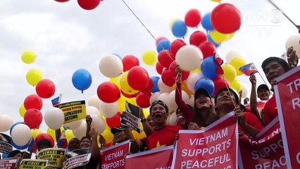 Filipinos celebran fallo favorable sobre Mar de China Meridional