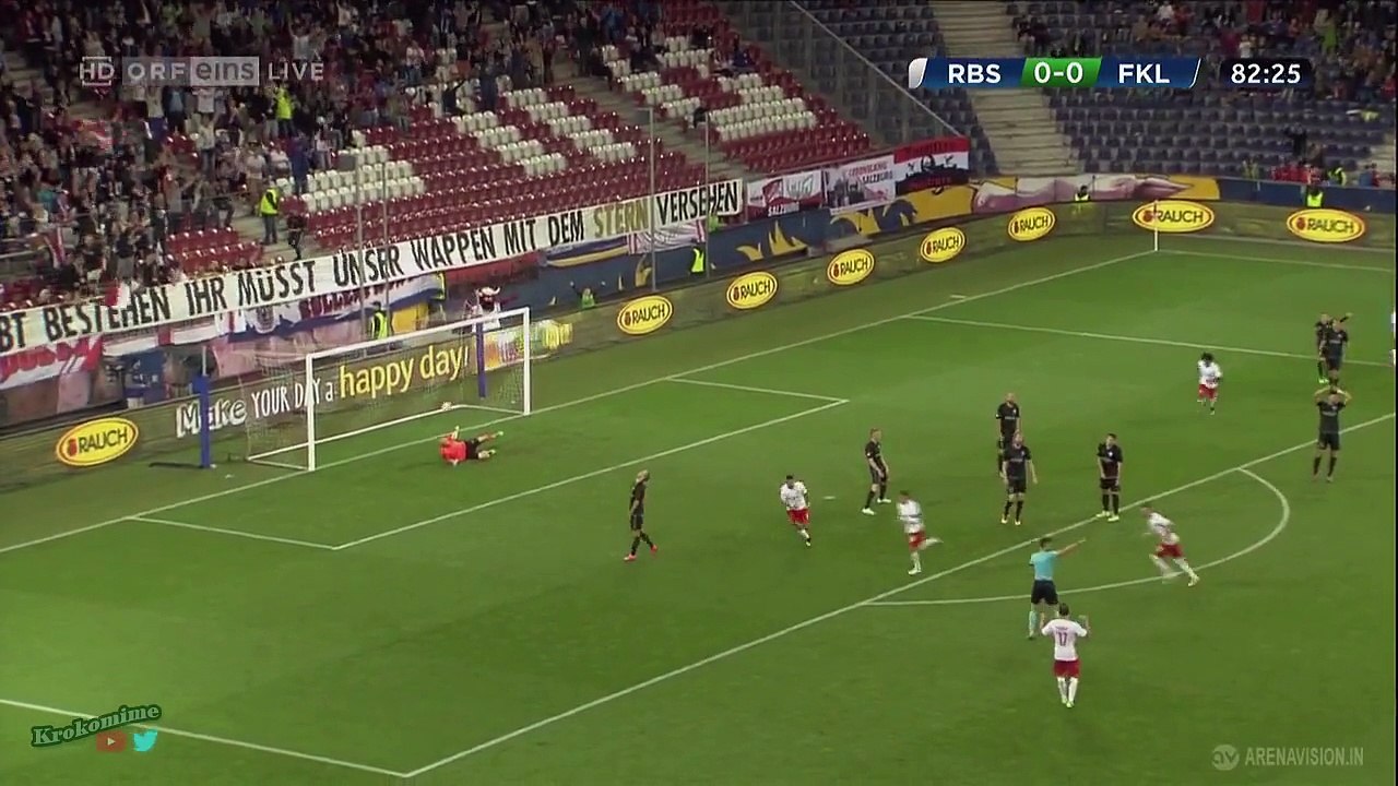 Red Bull Salzburg 1-0 FK Liepaja 2016-17 UEFA Champions League All Goals   Highlights