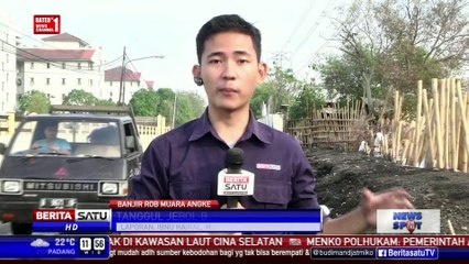 Belum Diperbaiki, Tanggul Waduk Muara Angke Diganjal Pasir