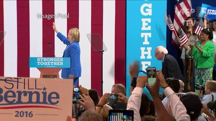 USA/présidentielle:Sanders scelle sa réconciliation avec Clinton