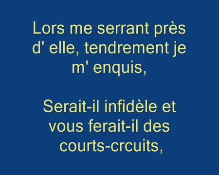 Chanson DEPECHE-TOI MON AMOUR