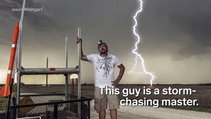 This guy is a storm chasing master