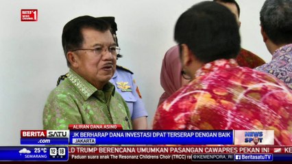 JK Apresiasi Tingginya Dana Asing ke Pasar Uang Dalam Negeri
