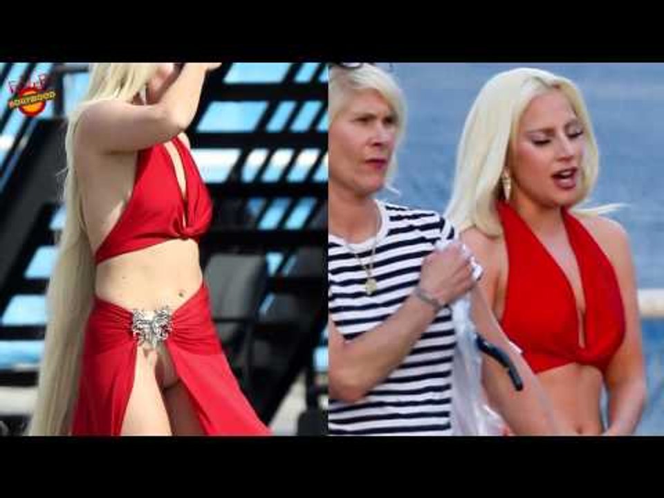 Lady Gaga Flashes Her NUDE Panties On The Set Of American Horror Story:Hotel