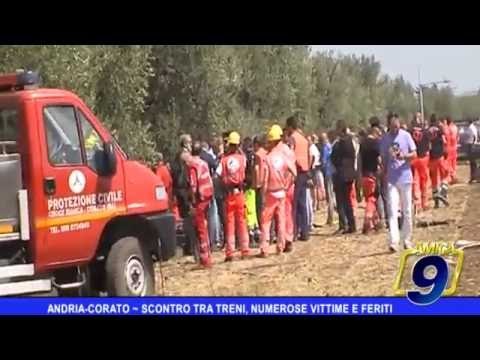 Scontro fra treni tra Andria e Corato: più di 20 morti e 30 feriti