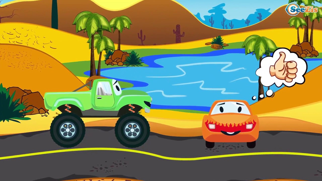 Cars & Trucks Cartoons for children! The Tow Truck - Car Service - Service Vehicles Kids Cartoon