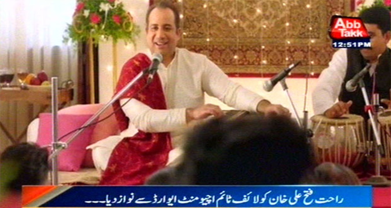 Rahat Fateh Ali Bags Lifetime Achievement Award...