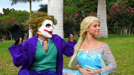 Spiderman and friends | Frozen Elsa vs. Joker vs. Spider-Man Spider-Man in real life funny movie