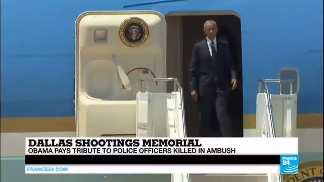 Dallas shootings memorial: Obama says "nation n...