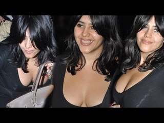 Ekta kapoor weird Big Cleavage Exposed | Worst Dressing Style