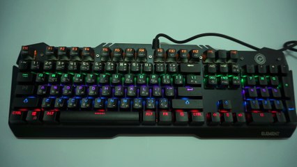 Neolution eSport ELEMENT Mechanical Keyboard Lighting Effect Demo Video