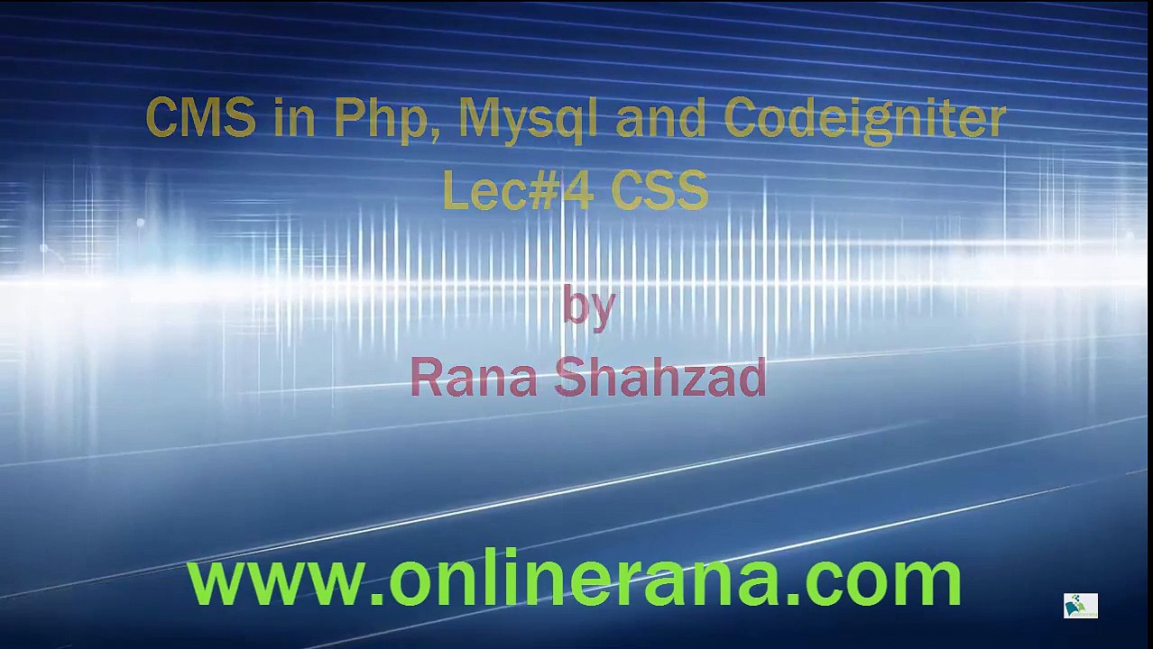 how to make cms with codeigniter:( cms in codeigniter_tutorial_4): Layout Designing