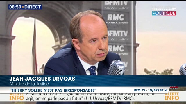 Jean-Jacques Urvoas prend la défense de Thierry Solère sur sa visite à la prison de Fleury-Mérogis