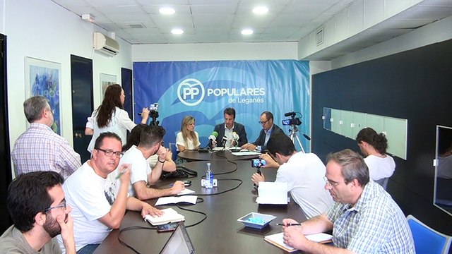 Rueda de prensa del Partido Popular de Leganés del 13 de julio de 2016