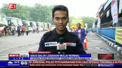 Arus Balik di Terminal Kampung Rambutan Menurun