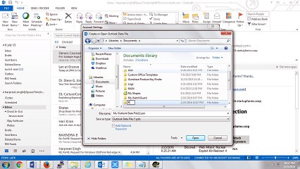 How to add PST in Outlook