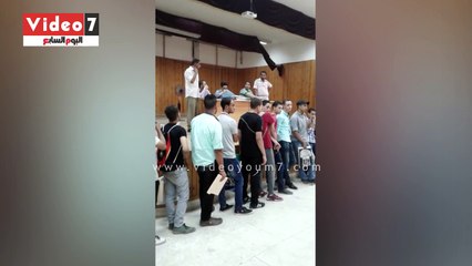 إقبال طلاب الثانوية على جامعة أسيوط فى أول أيام اختبار القدرات